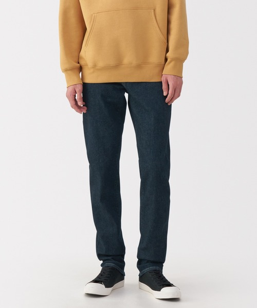 紳士 ストレッチデニムスリムパンツ インディゴ（デニムパンツ）｜無印