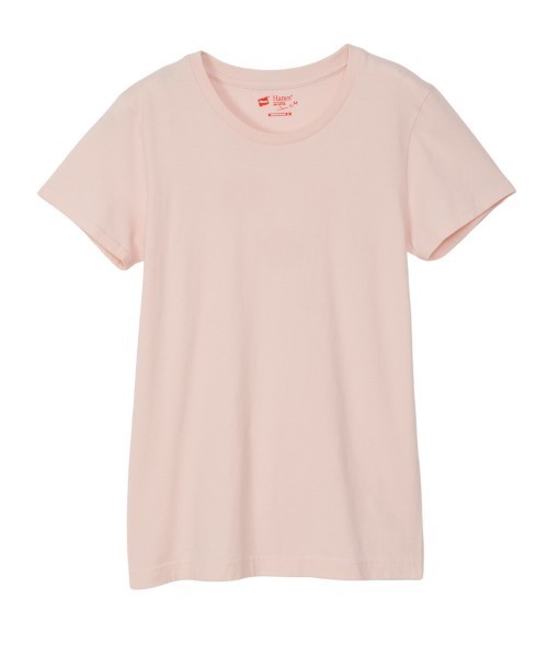 HANES(ヘインズ)の「【HANES/ヘインズ】2P CREW NECK(Tシャツ/カットソー・レディース・マルチ/ホワイト×ピンク/ベージュ系その他・M/L)」の8枚目の写真