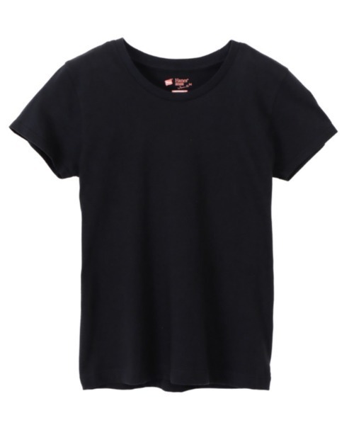 HANES(ヘインズ)の「【HANES/ヘインズ】2P CREW NECK(Tシャツ/カットソー・レディース・マルチ/ホワイト×ピンク/ベージュ系その他・M/L)」の13枚目の写真