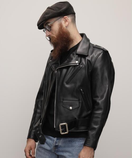 Schott(ショット)の「Schott/ショット/613US ONESTAR RIDERS/613US ワンスター ライダース レザージャケット(ライダースジャケット・メンズ・ブラック・34/44/38/42/36/40/46)」の3枚目の写真