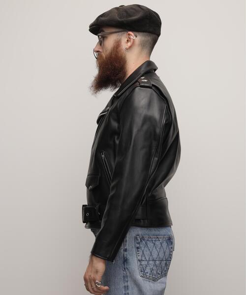 Schott(ショット)の「Schott/ショット/613US ONESTAR RIDERS/613US ワンスター ライダース レザージャケット(ライダースジャケット・メンズ・ブラック・34/44/38/42/36/40/46)」の4枚目の写真