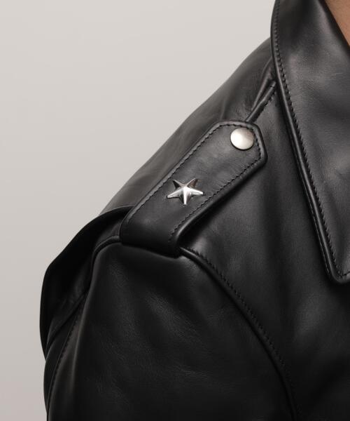 Schott(ショット)の「Schott/ショット/613US ONESTAR RIDERS/613US ワンスター ライダース レザージャケット(ライダースジャケット・メンズ・ブラック・34/44/38/42/36/40/46)」の5枚目の写真