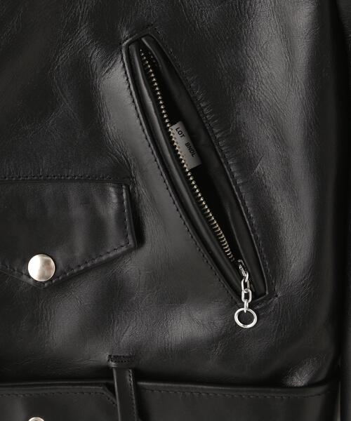 Schott(ショット)の「Schott/ショット/613US ONESTAR RIDERS/613US ワンスター ライダース レザージャケット(ライダースジャケット・メンズ・ブラック・34/44/38/42/36/40/46)」の14枚目の写真
