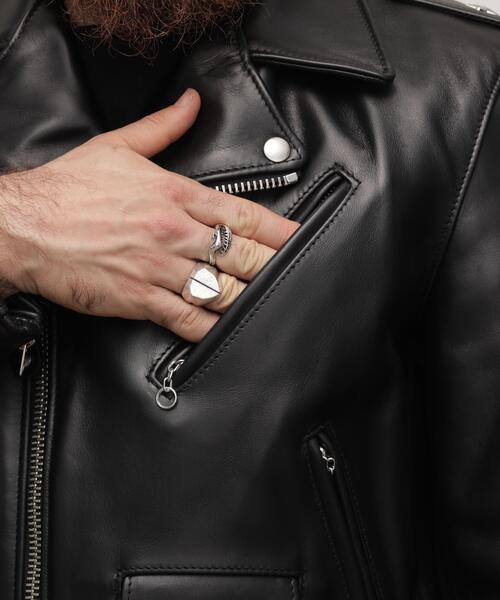 Schott(ショット)の「Schott/ショット/613US ONESTAR RIDERS/613US ワンスター ライダース レザージャケット(ライダースジャケット・メンズ・ブラック・34/44/38/42/36/40/46)」の19枚目の写真