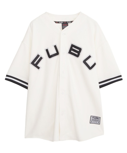 FUBU( フブ)の「FUBU フブ ブランド ロゴ ワッペン 刺繍 アメカジ 半袖 ユニフォーム風 ベースボールシャツ(その他トップス・メンズ・ネイビー/ブラック/ホワイト・L/XL/XXL/M)」の2枚目の写真