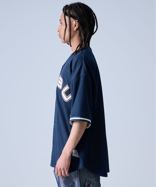 FUBU( フブ)の「FUBU フブ ブランド ロゴ ワッペン 刺繍 アメカジ 半袖 ユニフォーム風 ベースボールシャツ(その他トップス・メンズ・ネイビー/ブラック・L/XL/XXL/M)」の8枚目の写真