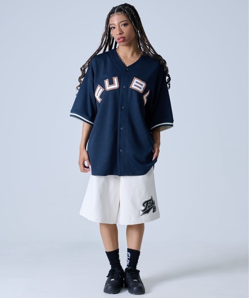 FUBU( フブ)の「FUBU フブ ブランド ロゴ ワッペン 刺繍 アメカジ 半袖 ユニフォーム風 ベースボールシャツ(その他トップス・メンズ・ネイビー/ブラック・L/XL/XXL/M)」の20枚目の写真