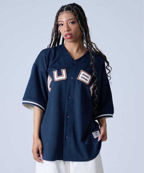 FUBU( フブ)の「FUBU フブ ブランド ロゴ ワッペン 刺繍 アメカジ 半袖 ユニフォーム風 ベースボールシャツ(その他トップス・メンズ・ネイビー/ブラック・L/XL/XXL/M)」の21枚目の写真