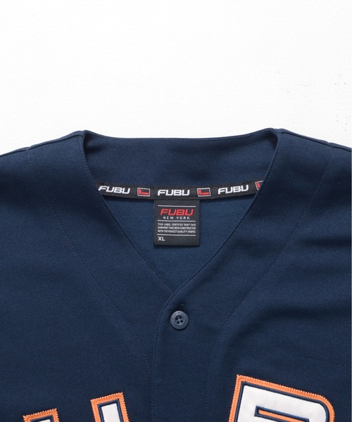 FUBU( フブ)の「FUBU フブ ブランド ロゴ ワッペン 刺繍 アメカジ 半袖 ユニフォーム風 ベースボールシャツ(その他トップス・メンズ・ネイビー/ブラック・L/XL/XXL/M)」の13枚目の写真
