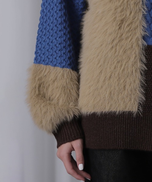 セール】ブロッキングニット（ニット/セーター）｜ROSE BUD（ローズ