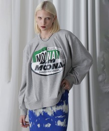 (OKIRAKU×ROSEBUD)PANEL GRAPHIC SWEAT