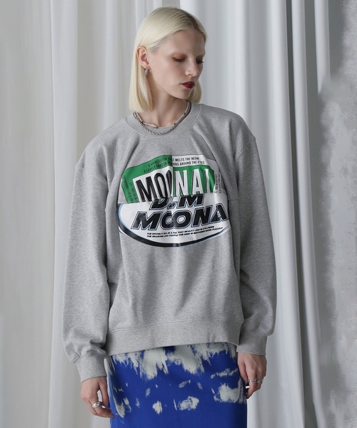 ROSE BUD(ローズバッド)の「(OKIRAKU×ROSEBUD)PANEL GRAPHIC SWEAT(スウェット・レディース・ブラック/グレー・ONE SIZE)」の14枚目の写真