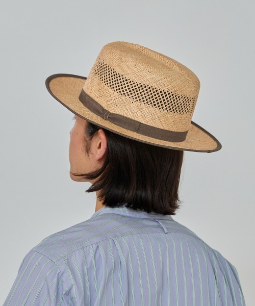 OVERRIDE(オーバーライド)の「OVERRIDE OPENWORK BAO OPTIMO / オーバーライド(ハット・メンズ・ベージュ・60cm/58cm)」の4枚目の写真