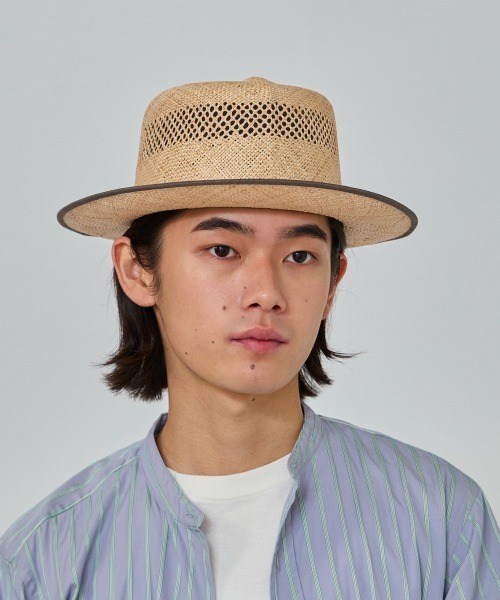 OVERRIDE(オーバーライド)の「OVERRIDE OPENWORK BAO OPTIMO / オーバーライド(ハット・メンズ・ベージュ・60cm/58cm)」の3枚目の写真