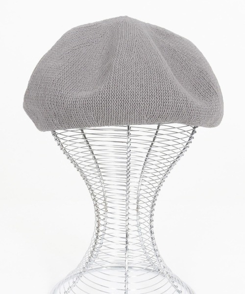 mko12590-Seamless Thermo Beret ベレー帽（ハンチング/ベレー帽