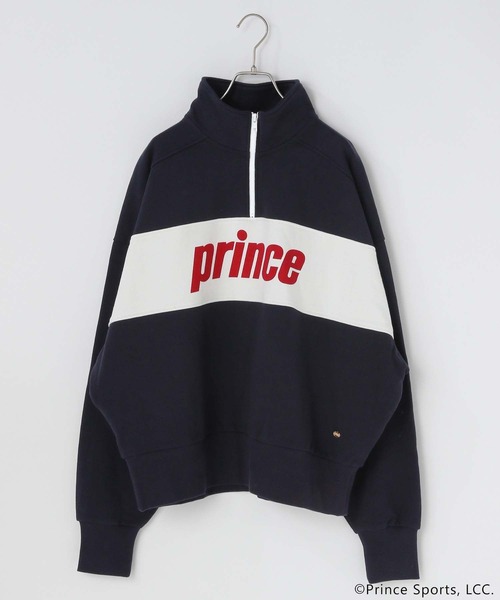 LOWRYS FARM(ローリーズファーム)の「princeハーフZIPPO 290304(Tシャツ/カットソー・レディース・ネイビー/オフホワイト/グレー・FREE)」の4枚目の写真