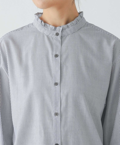 GLOBAL WORK(グローバルワーク)の「イージーケア襟フリルブラウス長袖/251990(シャツ/ブラウス・レディース・ブルー系その他/グリーン系その他7/オフホワイト・MEDIUM/LARGE)」の18枚目の写真