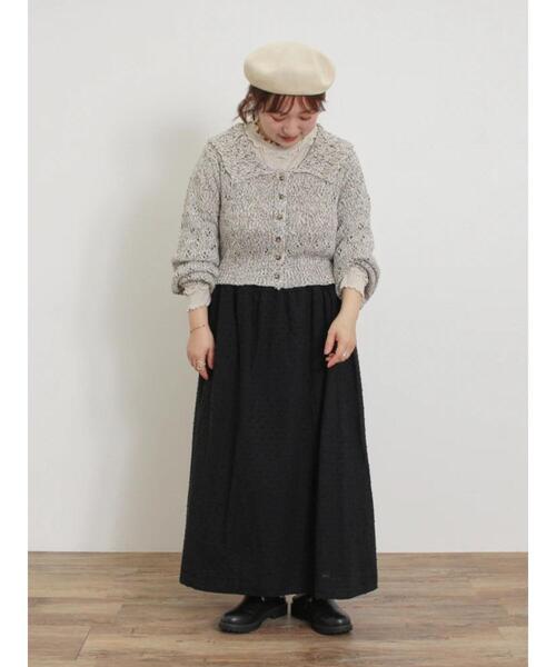 Samansa Mos2（サマンサ モスモス）の「【消臭効果】リネン混ベレー帽（ハット・レディース・ミント/ブラック/キナリ・F）」の18枚目の写真