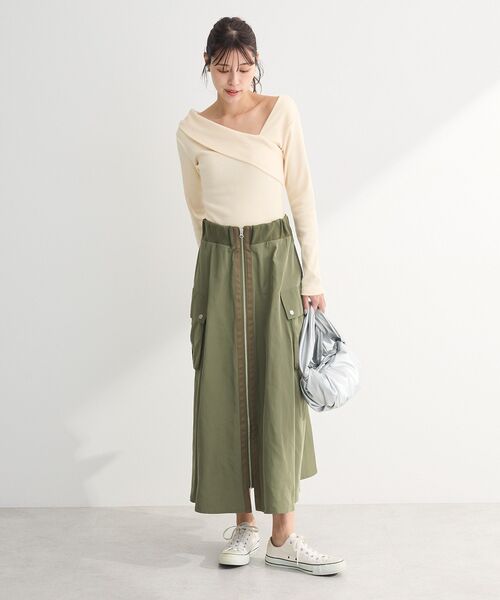 Sugar spoon(シュガースプーン)の「・SUGAR SPOON ミリタリーフレアスカート(スカート・レディース・ブラック/ピンク/カーキ・FREE)」の4枚目の写真