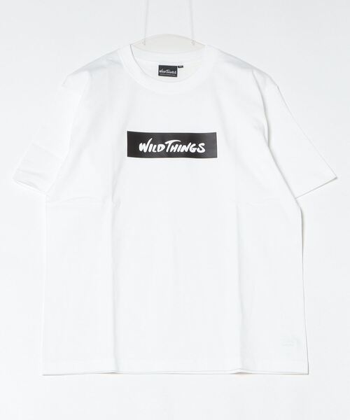 WILD THINGS(ワイルドシングス)の「WILD THINGS/ワイルドシングス ボックスロゴTEE BOX LOGO TEE(Tシャツ/カットソー・レディース・ホワイト/ブラック/グレー・XL/L/M)」の7枚目の写真