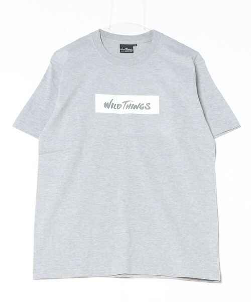 WILD THINGS(ワイルドシングス)の「WILD THINGS/ワイルドシングス ボックスロゴTEE BOX LOGO TEE(Tシャツ/カットソー・レディース・ホワイト/ブラック/グレー・XL/L/M)」の13枚目の写真