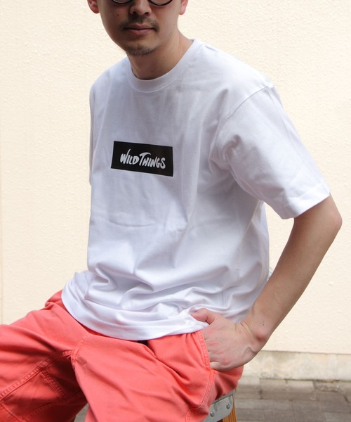WILD THINGS(ワイルドシングス)の「WILD THINGS/ワイルドシングス ボックスロゴTEE BOX LOGO TEE(Tシャツ/カットソー・レディース・ホワイト/ブラック/グレー・XL/L/M)」の5枚目の写真