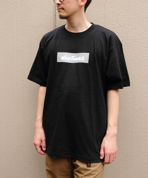 WILD THINGS(ワイルドシングス)の「WILD THINGS/ワイルドシングス ボックスロゴTEE BOX LOGO TEE(Tシャツ/カットソー・レディース・ホワイト/ブラック/グレー・XL/L/M)」の14枚目の写真