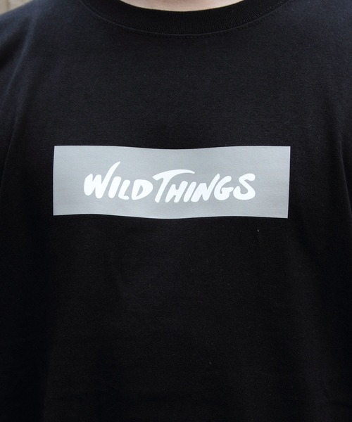 WILD THINGS(ワイルドシングス)の「WILD THINGS/ワイルドシングス ボックスロゴTEE BOX LOGO TEE(Tシャツ/カットソー・レディース・ホワイト/ブラック/グレー・XL/L/M)」の15枚目の写真
