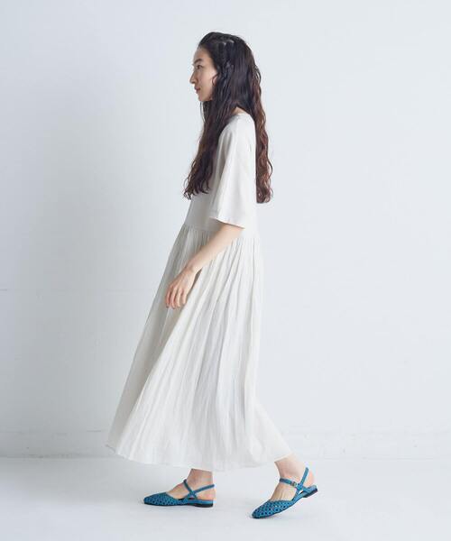 conges payes ADIEU TRISTESSE（コンジェ ペイエ アデュートリステス）の「◆2重布帛ドルマンスリーブワンピース（ワンピース・レディース・ブラック/ライトグレー/ブラウン/レッド・FREE）」の6枚目の写真