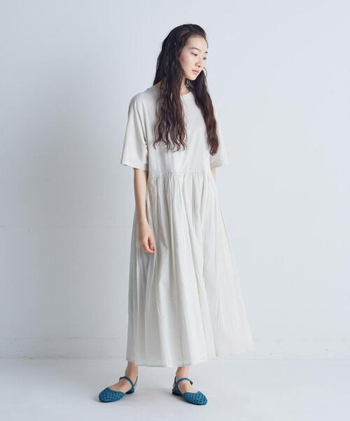 conges payes ADIEU TRISTESSE（コンジェ ペイエ アデュートリステス）の「◆2重布帛ドルマンスリーブワンピース（ワンピース・レディース・ブラック/ライトグレー/ブラウン/レッド・FREE）」の7枚目の写真