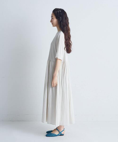 conges payes ADIEU TRISTESSE（コンジェ ペイエ アデュートリステス）の「◆2重布帛ドルマンスリーブワンピース（ワンピース・レディース・ブラック/ライトグレー/ブラウン/レッド・FREE）」の9枚目の写真