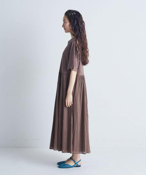 conges payes ADIEU TRISTESSE（コンジェ ペイエ アデュートリステス）の「◆2重布帛ドルマンスリーブワンピース（ワンピース・レディース・ブラック/ライトグレー/ブラウン/レッド・FREE）」の16枚目の写真