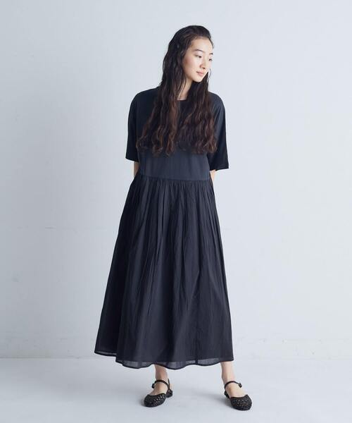 conges payes ADIEU TRISTESSE（コンジェ ペイエ アデュートリステス）の「◆2重布帛ドルマンスリーブワンピース（ワンピース・レディース・ブラック/ライトグレー/ブラウン/レッド・FREE）」の21枚目の写真