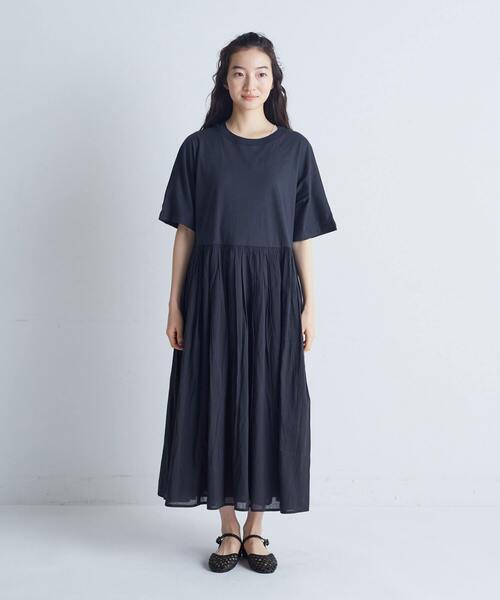 conges payes ADIEU TRISTESSE（コンジェ ペイエ アデュートリステス）の「◆2重布帛ドルマンスリーブワンピース（ワンピース・レディース・ブラック/ライトグレー/ブラウン/レッド・FREE）」の22枚目の写真