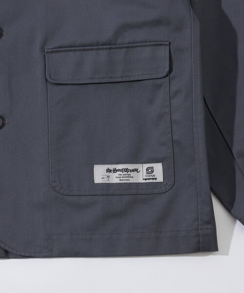 Sourcream(サワークリーム)の「セットアップ対応【Sourcream/サワークリーム】ツイルテーラードジャケット(テーラードジャケット・メンズ・チャコールグレー/ブラック/ベージュ・FREE)」の17枚目の写真