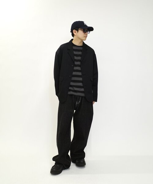 Sourcream(サワークリーム)の「セットアップ対応【Sourcream/サワークリーム】ツイルテーラードジャケット(テーラードジャケット・メンズ・チャコールグレー/ブラック/ベージュ・FREE)」の12枚目の写真