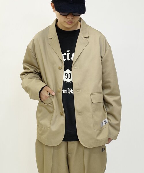 Sourcream(サワークリーム)の「セットアップ対応【Sourcream/サワークリーム】ツイルテーラードジャケット(テーラードジャケット・メンズ・チャコールグレー/ブラック/ベージュ・FREE)」の11枚目の写真