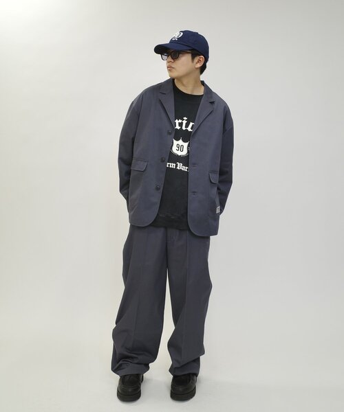 Sourcream(サワークリーム)の「セットアップ対応【Sourcream/サワークリーム】ツイルテーラードジャケット(テーラードジャケット・メンズ・チャコールグレー/ブラック/ベージュ・FREE)」の5枚目の写真