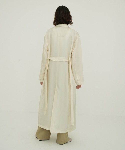 CLANE（クラネ）の「BRIGHT GOWN COAT（チェスターコート・レディース・ピンク/ブラウン/アイボリー・FREE）」の10枚目の写真