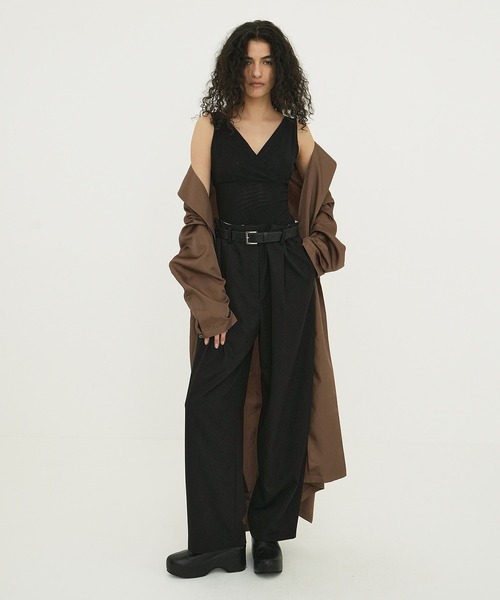 CLANE（クラネ）の「BRIGHT GOWN COAT（チェスターコート・レディース・ピンク/ブラウン/アイボリー・FREE）」の13枚目の写真