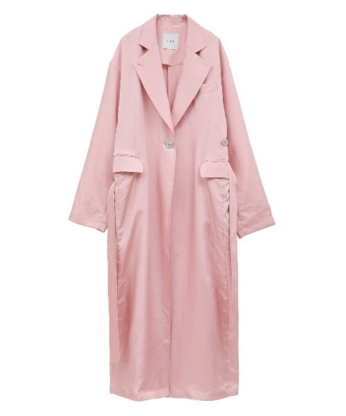 CLANE（クラネ）の「BRIGHT GOWN COAT（チェスターコート・レディース・ピンク/ブラウン/アイボリー・FREE）」の18枚目の写真