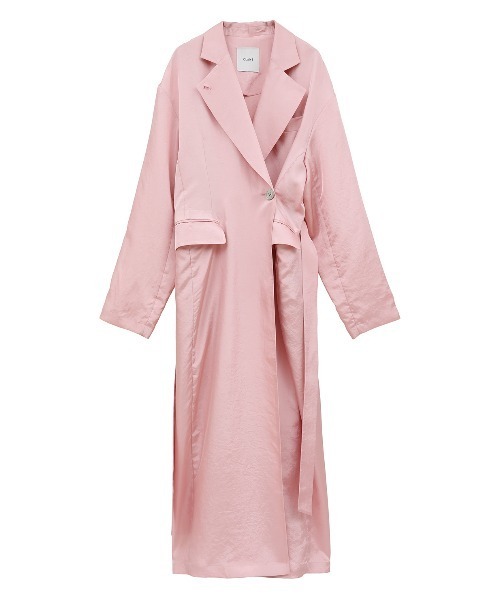 CLANE（クラネ）の「BRIGHT GOWN COAT（チェスターコート・レディース・ピンク/ブラウン/アイボリー・FREE）」の19枚目の写真