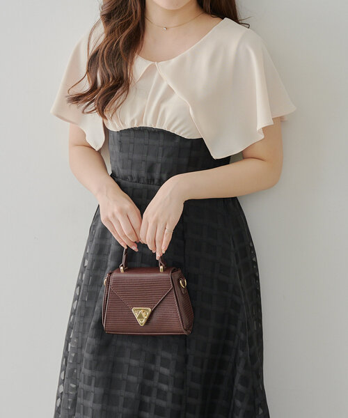 Another Branch olive des olive（アナザーブランチオリーブデオリーブ）の「細見えが叶う、シアーコルセットワンピース（ワンピース・レディース・ネイビー/ブラック/サックスブルー・FREE）」の8枚目の写真