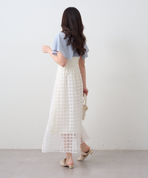 Another Branch olive des olive（アナザーブランチオリーブデオリーブ）の「細見えが叶う、シアーコルセットワンピース（ワンピース・レディース・ネイビー/ブラック/サックスブルー・FREE）」の17枚目の写真