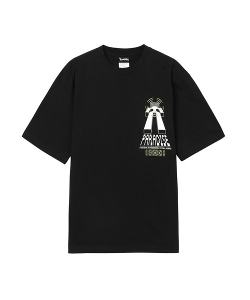 styles(スタイルス)の「PARADISE YOUTH CLUB FIGURE TEE 5380104(Tシャツ/カットソー・メンズ・ブラック/ホワイト・M/L)」の1枚目の写真