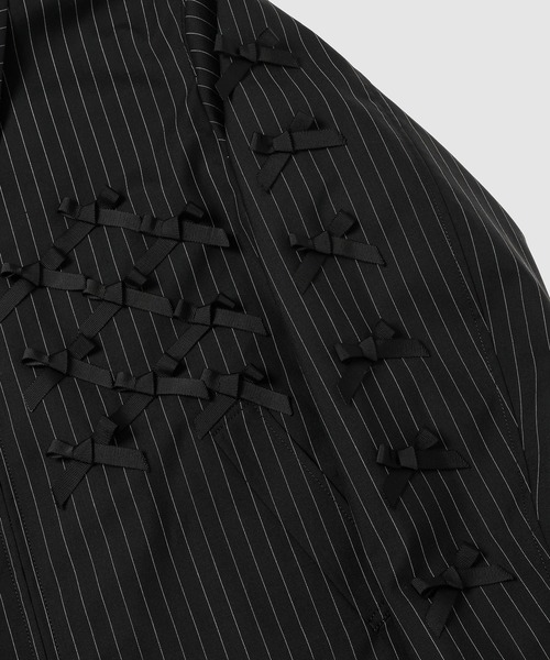 TAKAHIROMIYASHITATheSoloIst.(タカヒロミヤシタザソロイスト)の「zip up brit jacket.(black ribbons)(その他アウター・メンズ・ブラック×ホワイト・46)」の4枚目の写真