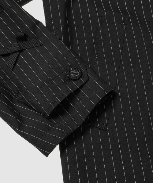 TAKAHIROMIYASHITATheSoloIst.(タカヒロミヤシタザソロイスト)の「zip up brit jacket.(black ribbons)(その他アウター・メンズ・ブラック×ホワイト・46)」の3枚目の写真