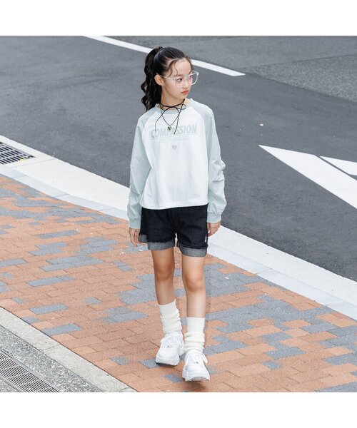 algy（アルジー）の「ダメージショーパン（その他パンツ・キッズ・ブラック/サックスブルー/オフホワイト・XX-SMALL/X-SMALL/SMALL/MEDIUM）」の5枚目の写真