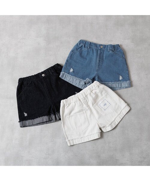 algy（アルジー）の「ダメージショーパン（その他パンツ・キッズ・ブラック/サックスブルー/オフホワイト・XX-SMALL/X-SMALL/SMALL/MEDIUM）」の21枚目の写真