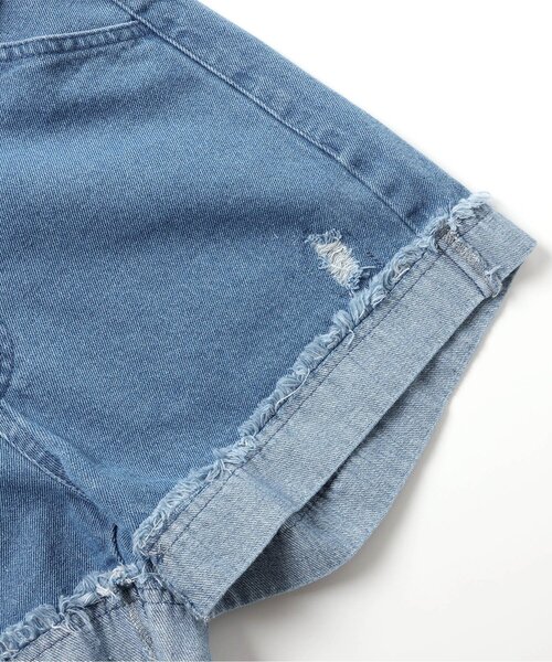 algy（アルジー）の「ダメージショーパン（その他パンツ・キッズ・ブラック/サックスブルー/オフホワイト・XX-SMALL/X-SMALL/SMALL/MEDIUM）」の6枚目の写真